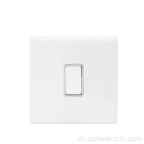 16AX250V 1Gang 1Way Switch Weiße Lichtschalterunterseite